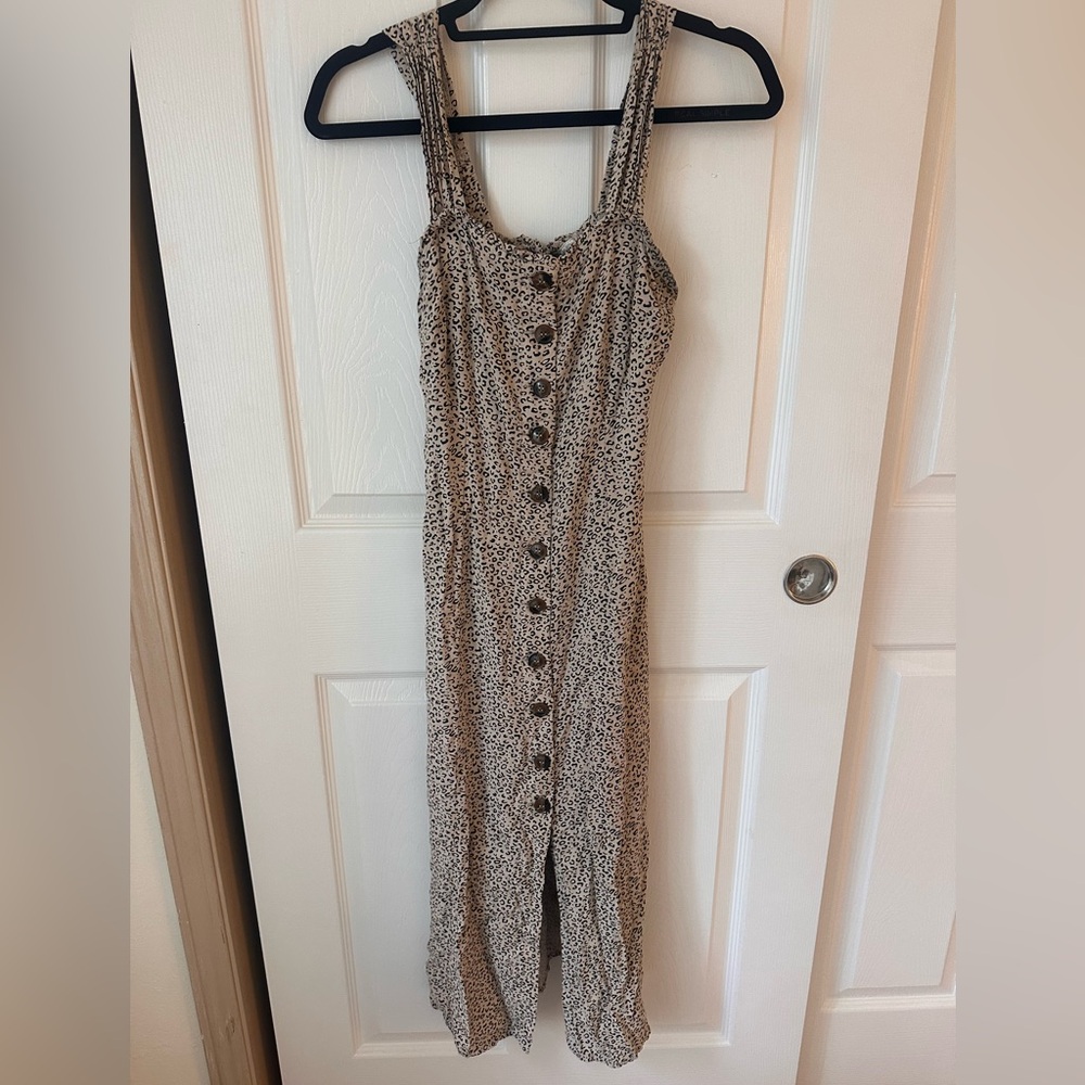 Cheetah/Leopard Print Tank Top Dress